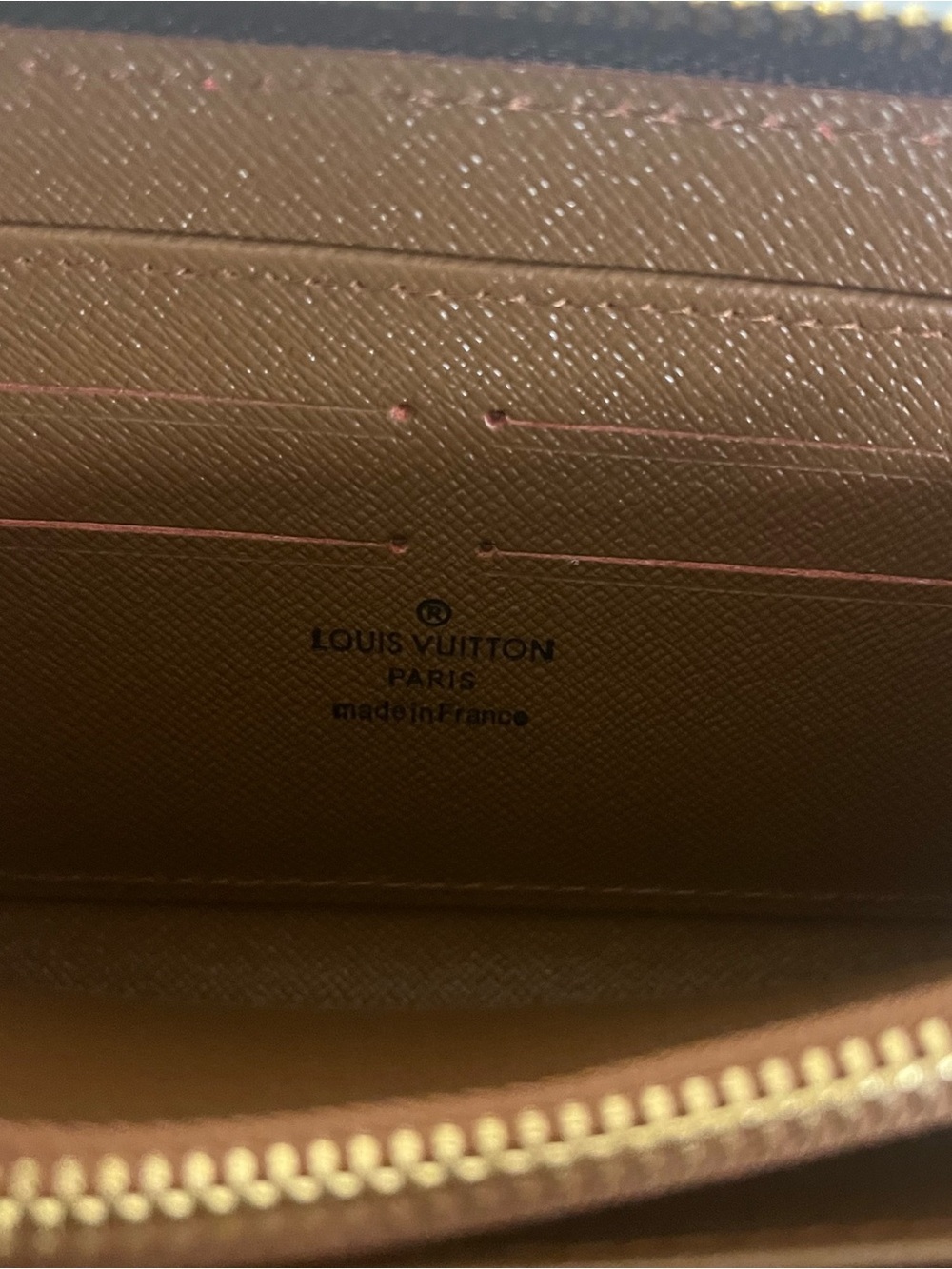 Louis Vuitton Women's Brown Monogram Zip-Around Long Wallet Zipper Card Slots - Picture 4 of 5
